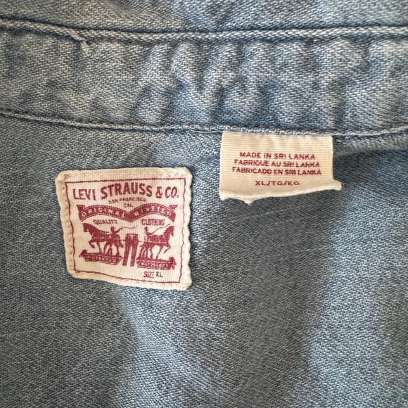 Levi’s Essential Western Denim Shirt - Cool Out - Size XL - Picture 7 of 7